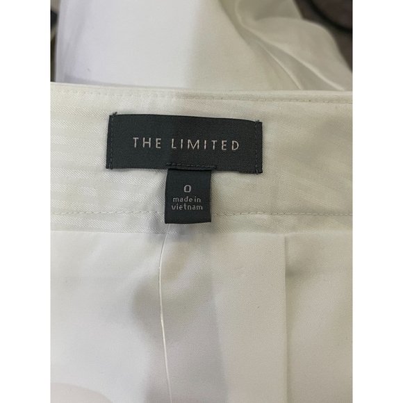 NWT The limited Back Zipper Cotton/Spandex Zero Size Color White Women's Skirt - Picture 4 of 7